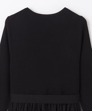 GRACE CONTINENTAL チュールコンビニットワンピース ブラック