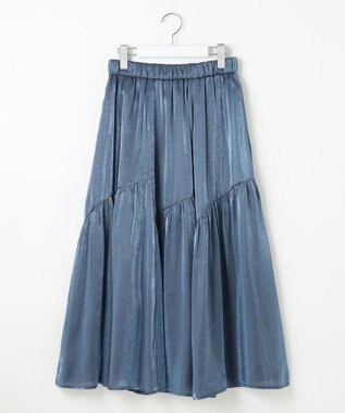 Feroux 【ONWARD CROSSET MAG掲載・セットアイテム】バックギャザーシャイニーセット ワンピース ネイビー系