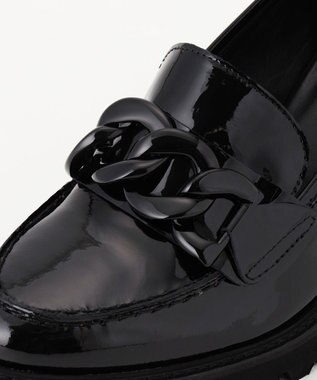 GRACE CONTINENTAL LUCA GROSSI ビットパテントヒール ブラック