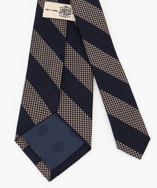 J.PRESS MEN スパンシルク レジメンタル柄ネクタイ ベージュ系2