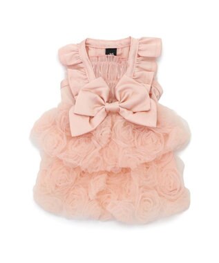 PET PARADISE cherircouture ローズチュールワンピース 《ピンク》 小型犬 ピンク