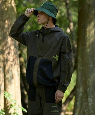 PW CIRCULUS 【撥水加工/軽量/ストレッチ】【MEN】メッシュコンビブルゾン カーキ系
