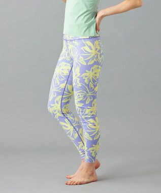 Chacott Chacott BALANCE Playful フラワーレギンス ラベンダープリント