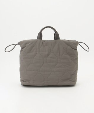 自由区 パディングキルトドロスト バッグ カーキ