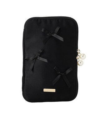Maison de FLEUR リボン付きマルチショルダーバッグ Black