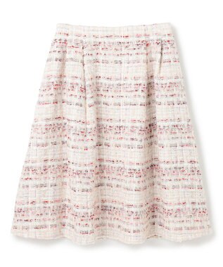 TOCCA 【洗える】SEQUINS TWEED スカート レッド系5