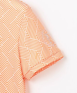 23区GOLF 【WOMEN】「HYGRA」幾何柄清涼カットソー オレンジ系5