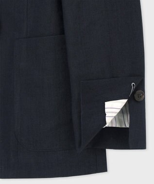 Paul Smith レーヨンリネン ダブルジャケット ネイビー