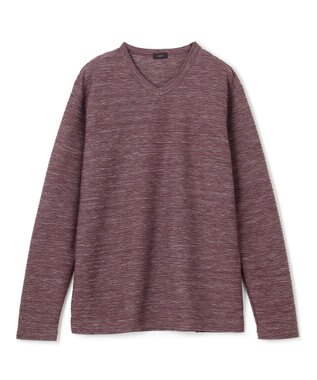 JOSEPH HOMME 【LEON 掲載】ストームリップル　Vネックカットソー ブラウン系