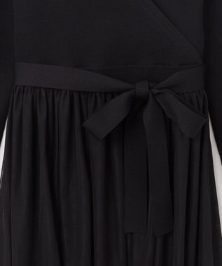 GRACE CONTINENTAL チュールコンビニットワンピース ブラック