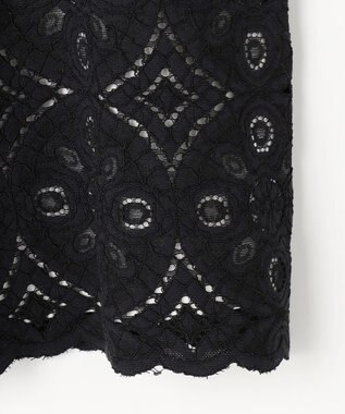 自由区 レースコンビ Tシャツ オフ×ブラック