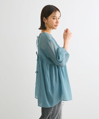Green Parks ２ＷＡＹ　シアーギャザーチュニック Green