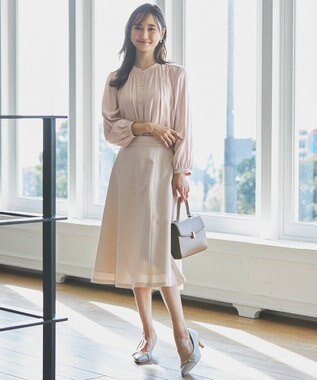 ANY SIS 【洗える】カッセンジャカード ブラウス ピンク