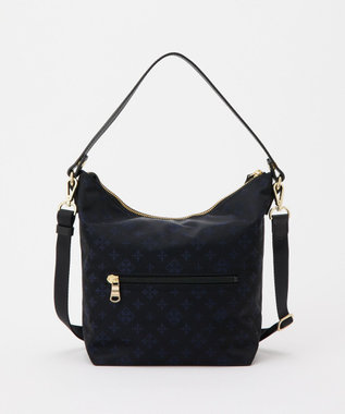russet ナイロンジャガード2WAYミニショルダーバッグ(CE-1627) Black/Navy