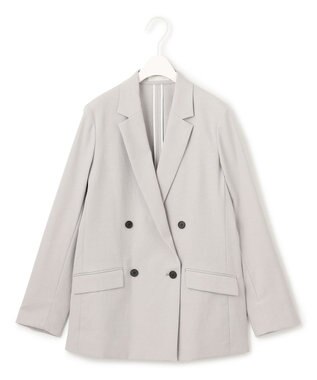 ICB 【接触冷感・UVケア・撥水・洗える】LooseWeave ダブルブレストジャケット トープ系