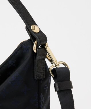 russet ナイロンジャガード2WAYミニショルダーバッグ(CE-1627) Black/Navy