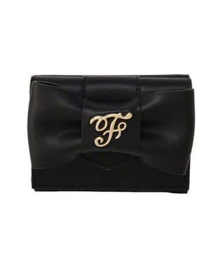 Maison de FLEUR ベルトリボンプチウォレット Black