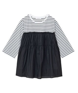 Green Parks シャーリングドッキングプルオーバー Black