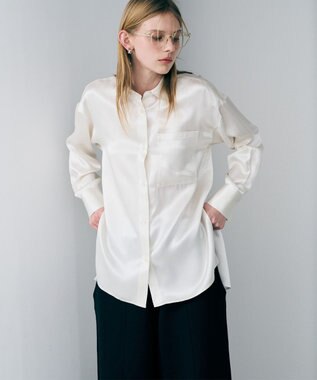 uncrave アセテートヴィンテージサテン ミドルシャツ