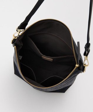 russet ナイロンジャガード2WAYミニショルダーバッグ(CE-1627) Black/Navy