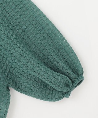 自由区 【カトリエムブーケ】Texture formeバックリボンディテールプルオーバー スモーキーブルー