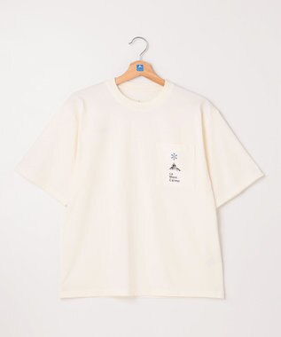 SHARE PARK LADIES 【UVカット・吸水速乾・ストレッチ・軽量 】ロゴポケットTシャツ（S・Mサイズ） ホワイト系