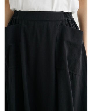 Green Parks ■ＥＳＣＡＲ　サイドポケットギャザースカート Black