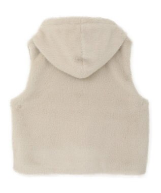 AMERICAN HOLIC フードファーベスト Light Beige