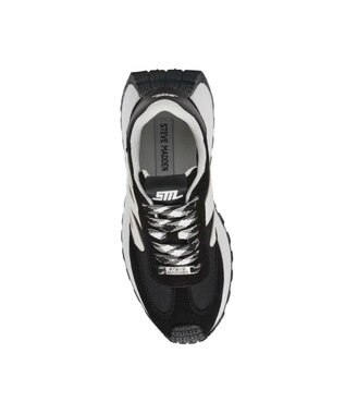 STEVE MADDEN SUPERCAMPO ランナースタイル厚底スニーカー ブラック