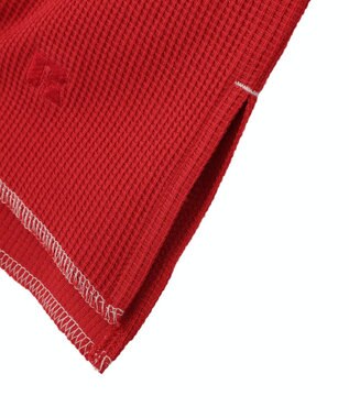 AMERICAN HOLIC 【RUSSELL】ワッフルヘンリーTシャツ Red
