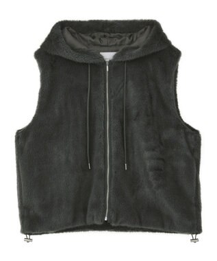 AMERICAN HOLIC フードファーベスト Charcoal Gray