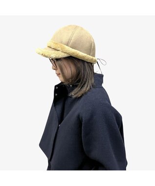 林八百吉商店 un chapeau  ムートンキャップ ベージュ