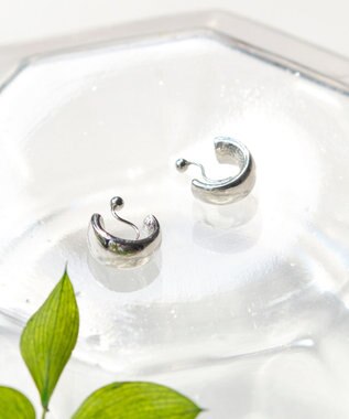 Phoebe 【痛くないシリーズ/金属アレルギー対応】モードミニマルフープライトフィットイヤリング　シルバー シルバー