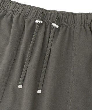 Green Parks ドロストイージーウエスト裏毛Ｉラインスカート Charcoal Gray