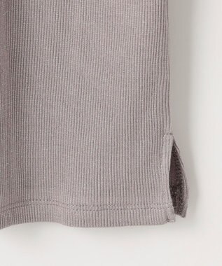 ANY 【洗濯機可】ラメハイネックＴシャツ グレー