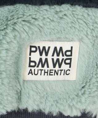 PW CIRCULUS 【ふわもこあったか/防寒/裏地付】【WOMEN】ボーダーフェイクファープルオーバー ネイビー系1