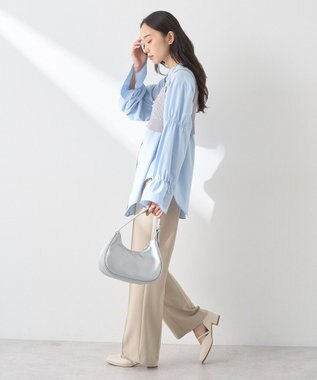 earth music&ecology ＳＥＴ２点パールビスチェ＋シャツ Gray