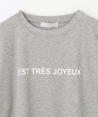 ANY 【汗ジミ防止加工】シルケットスムース半袖ロゴTシャツ トップグレー