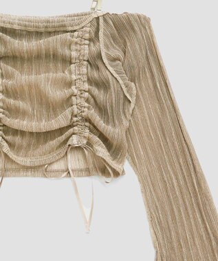 San-ai Resort（三愛水着楽園） オフショルダートップス付き3点セット水着　9M　【San-ai Resort（サンアイリゾート）】 ブラウン