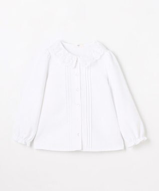 ANY KIDS 襟レース ブラウス ホワイト