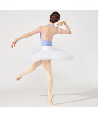 Chacott ロングスリーブレオタード スカイブルー