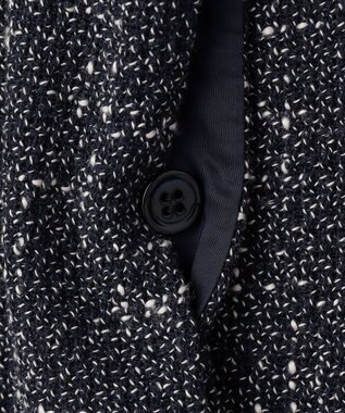 BEIGE， TRIPHANE / バックニットツイードビスチェ Navy Mix