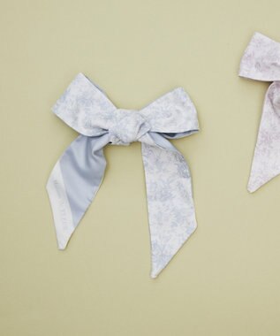 Maison de FLEUR フラワープリントスカーフ Blue