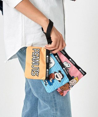 LeSportsac TRIPLE POUCH SET WITH WRISTLET/ピーナッツギャングリストレット ピーナッツギャングリストレット