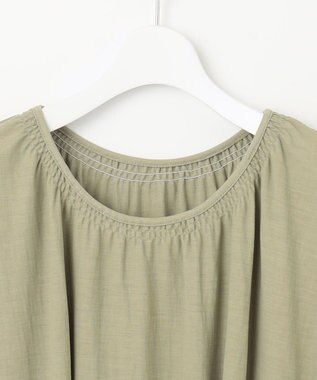 J.PRESS LADIES 【WEB限定・洗える】ナチュラルスムース ワンピース ライトグリーン系