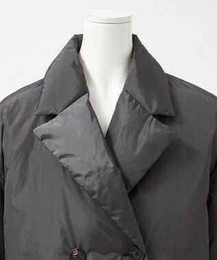 23区 L 【エステータ】LIMONTAタフタ ダウンコート グレー系