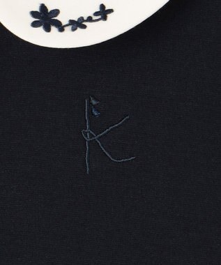 組曲 KIDS 【110-140cm】レトロ ワンピース ネイビー系