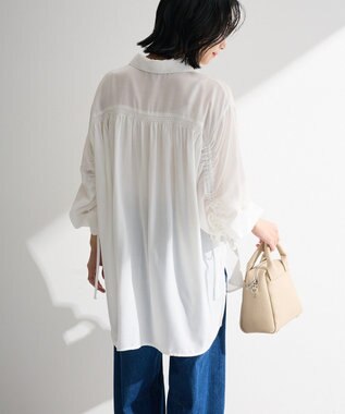 Green Parks 【しゃれシャツ】イージーケアシャーリングシャツ Off White