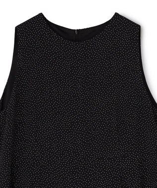 uncrave ドットプリント オールインワン ブラック×ホワイト