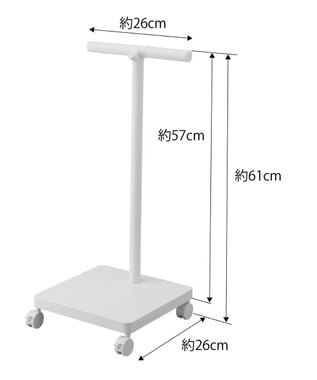 tower ランドセル収納ワゴン スマート ホワイト ホワイト